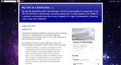 Desktop Screenshot of mylifeasasemicolon.com